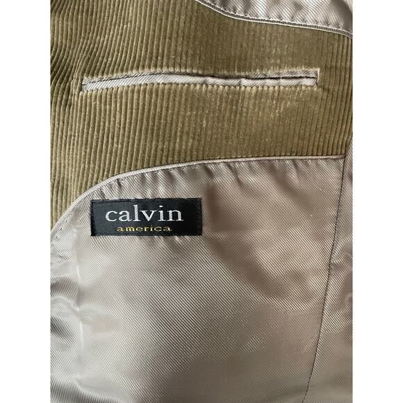 Calvin America Corduroy Cotton Blazer, Sportcoat, 2 button, Preppy, Men's 46 R - Picture 3 of 12
